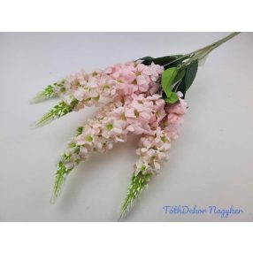 Szarkaláb 5 ágú selyem csokor 57cm - Rózsaszín