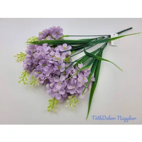 Orgona 7 ágú selyem csokor 38cm - Világos Lila