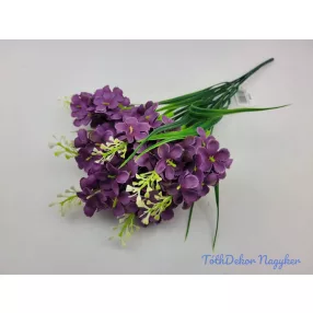 Orgona 7 ágú selyem csokor 38cm - Lila