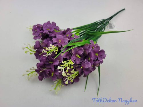 Orgona 7 ágú selyem csokor 38cm - Lila