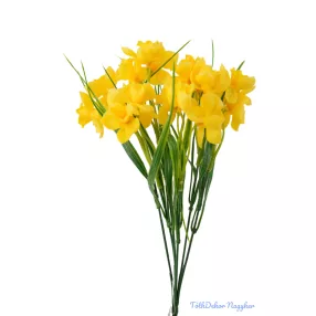 Gumis nárcisz 6 ágú mű csokor 33cm