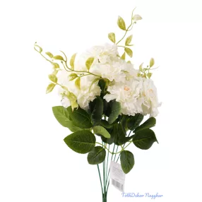 Cínea 9 ágú selyem csokor 46 cm - Törtfehér
