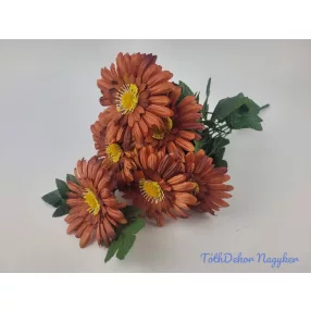 Gerbera 7 ágú csokor 42 cm - Rozsda