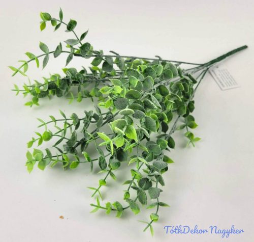 Eukaliptusz 7 ágú hamvas mű zöld 37 cm