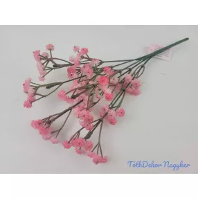   Gumis rezgő 5 ágú díszítő csokor 27 cm - Erős Rózsaszín