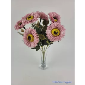   Százszorszép 6 ágú selyem csokor 34 cm - Világos Mályva
