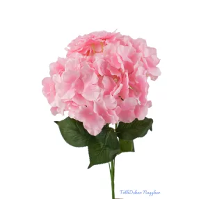 Hortenzia 5 ágú selyemvirág csokor 46 cm Rózsaszín