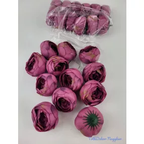 Boglárka fej selyemvirág fej 6 cm - Mályva 822