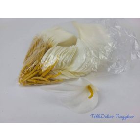 Kála selyemvirág fej 10 cm - Krém