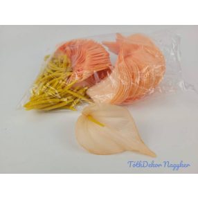 Kála selyemvirág fej 10 cm - Barack