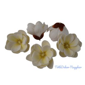 Polifoam magnólia fej D10cm - Krém