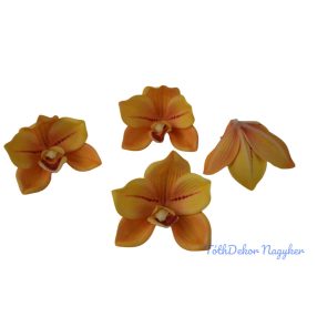 Polifoam orchidea fej 9,5cm - Sárga