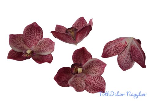 Polifoam orchidea fej 9,5cm - Mályva