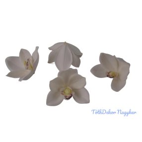 Polifoam orchidea fej 9,5cm - Krém