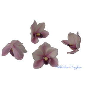 Polifoam orchidea fej 9,5cm - Krém-Rózsaszín