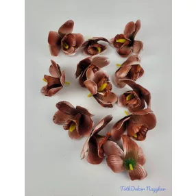 Orchidea polifoam fej 10 cm - Sötét