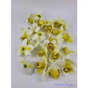 Orchidea polifoam fej 10 cm - Sárgás