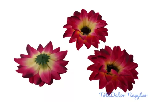 Dália selyemvirág fej D11-12cm - Átmenetes Pink