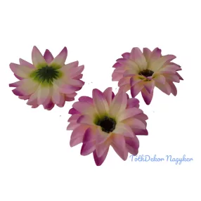 Dália selyemvirág fej D11-12cm - Halvány Rózsaszín-Lila