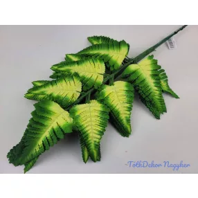Páfrány levél 57 cm - Krém-Zöld