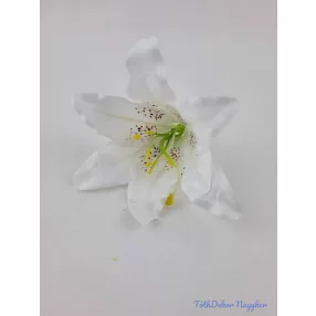 Liliom fej 13 cm - Fehér