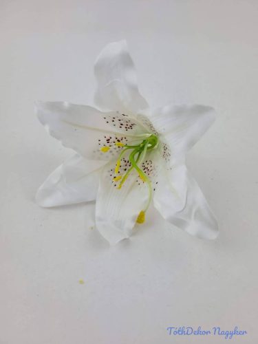 Liliom fej 13 cm - Fehér