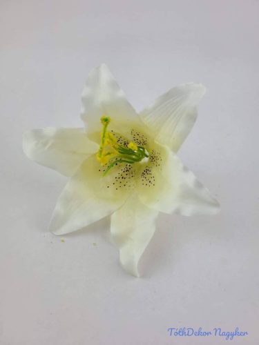 Liliom fej 13 cm - Krém