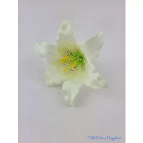 Liliom fej 13 cm - Törtfehér