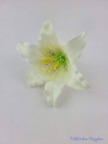 Liliom fej 13 cm - Törtfehér