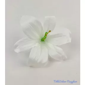 Liliom selyemvirág fej 13 cm - Fehér