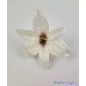 Liliom selyemvirág fej 13 cm - Krém-Mályva