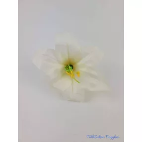 Liliom selyemvirág fej 11 cm - Ekrü