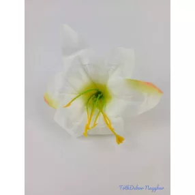Liliom selyemvirág fej 11 cm - Törtfehér