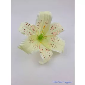 Liliom selyemvirág fej D16cm - Krém