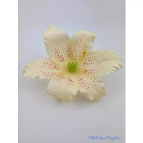 Liliom selyemvirág fej D16cm - Barack