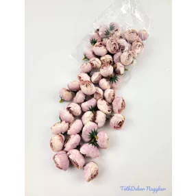 Boglárka selyemvirág fej 3 cm - Halvány Mályva 615