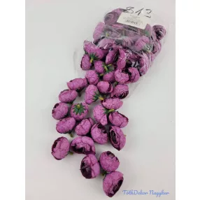 Boglárka fej selyemvirág fej 3 cm - Lila Rózsaszín