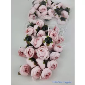 Boglárka fej selyemvirág fej 4,5 cm - Babarózsaszín 613