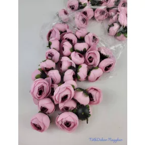   Boglárka fej selyemvirág fej 4,5 cm - Rózsaszínes Mályva 822