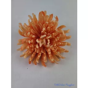 Pók krizantém fej 10cm - Világos Narancs
