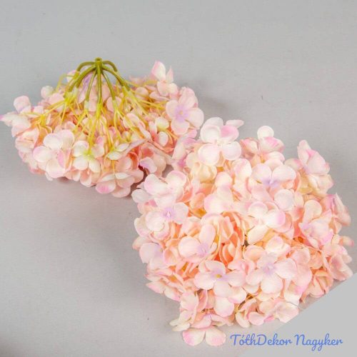 Hortenzia fej apró virágos selyemvirág fej 15 cm - Puncs