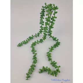   Csüngős gumis 3 ágú varjúháj futó pozsgás 70 cm - Zöld