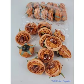 Boglárka selyemvirág fej 6 cm AUT - Narancs