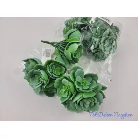 Kövirózsa 5 fejes gumis pozsgás 10 cm - Zöld