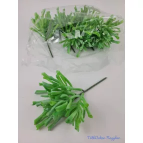 Vágott csöves mű pozsgás 21 cm - Hamvas Zöld