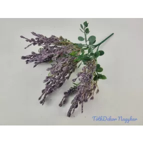 Mű 6 ágú rezgő csokor 35 cm - Lila