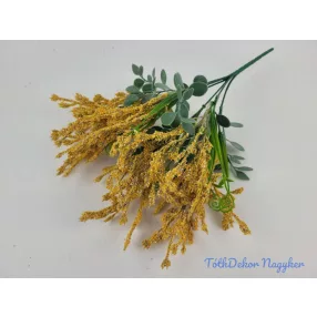 Mű 6 ágú rezgő csokor 35 cm - Napsárga