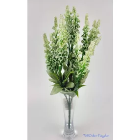 Rezgő 5 ágú díszítő csokor 35 cm - Fehér