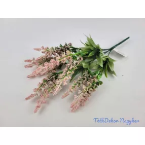 Rezgő 5 ágú díszítő csokor 35 cm - Rózsaszín