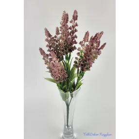 Rezgő 5 ágú díszítő csokor 35 cm - Mályva